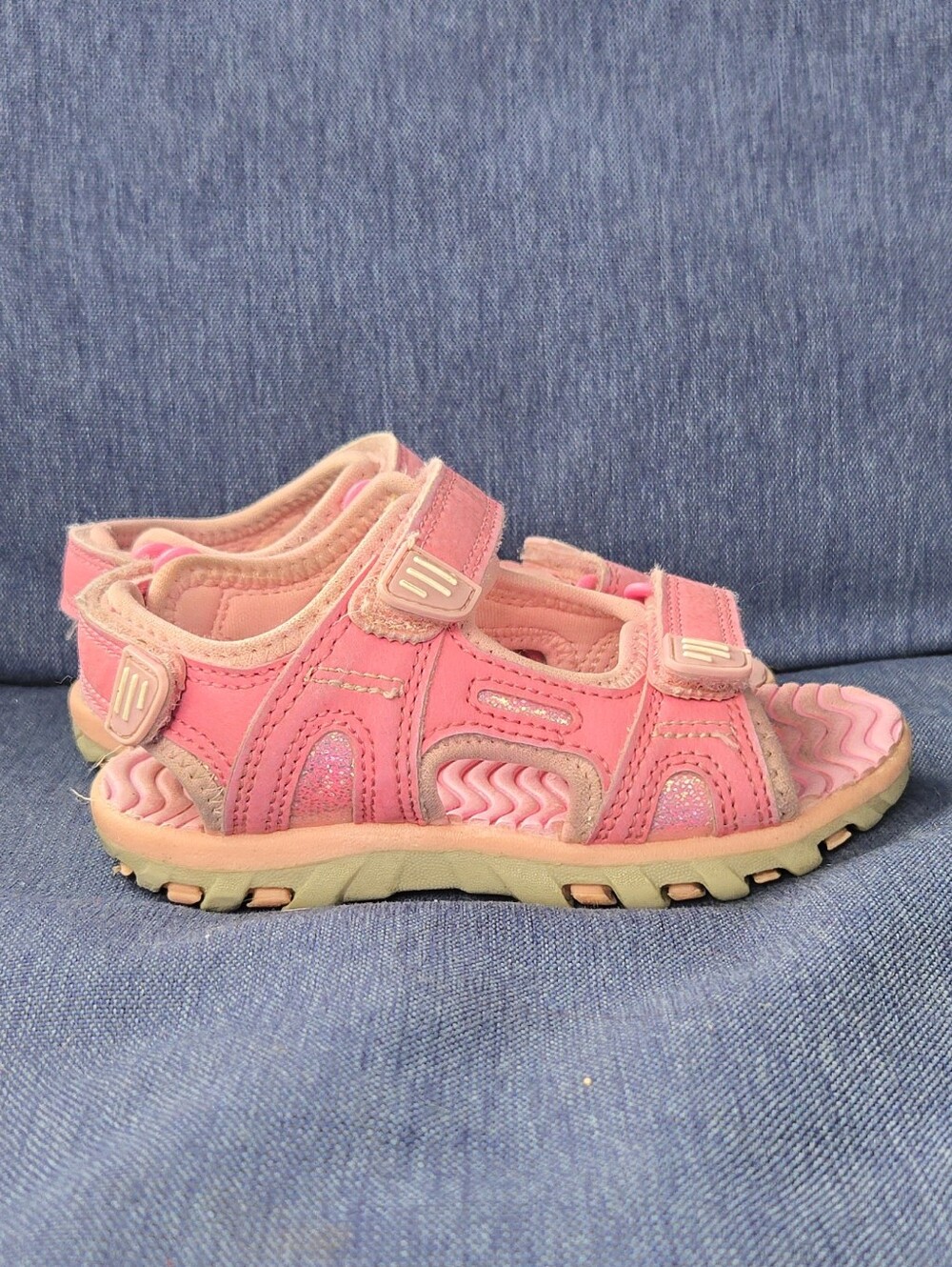 Girls Pink Open-Toe Sport Sandals